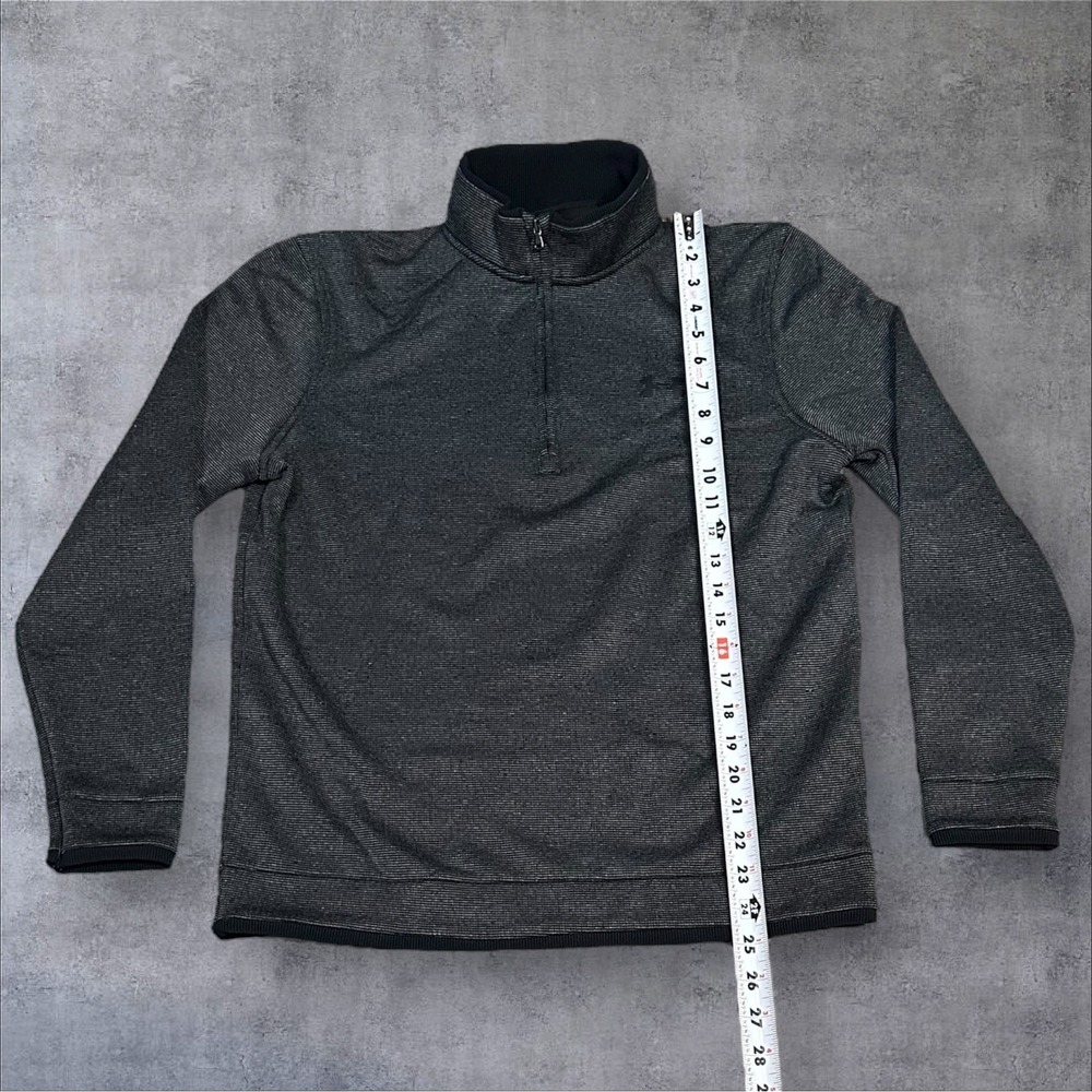 Under Armour Golf 1/4 Zip Pullover Heather Grey Athletic Men's Sweater‎ Top - Picture 2 of 10